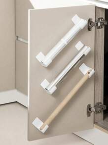 2pcs/4pcs/8pcs Set Non-Piercing Storage Racks, Cabinet Organizers For Packaging, Trash Bag Holders, Refrigerator Side Shelves Decor, Holiday, Room, Bedroom Decoration, Home Storage Cabinets