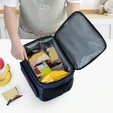 Large Capacity Leak Proof Lunch Backpack  Large Picnic Cool And Warm Insulated Bag Outdoor Storage Shoulder Bag