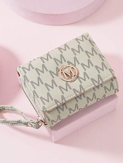 Women's Short Wallet Zipper Tri-Fold Embroidered Fashion New Style Multi-Card Slots Handbag For Women Wallet Mini Wallet Purse Wallet Small Wallet Wallet