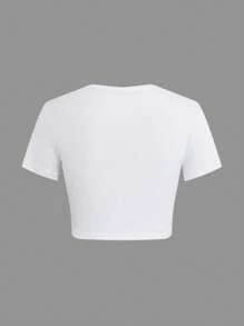 Shiba Inu In Cherry Blossom Grove Women's Fashion Short T-Shirt