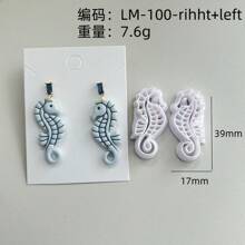 Octopus Squid Seahorse Jewelry Earrings For DIY Earring Making DIY Polymer Clay Jewelry Earring Making Pendant Making Soft Pottery Clay Mold High Precision Knife Mold Clay Knife Polymer Clay Earring Making Tool - Seafood - View 5