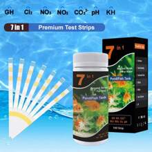 100/200X 7 In 1 AQUARIUM PH TEST KIT TEST STRIPS TROPICAL FISH TANK WATER TESTER - White - View 8