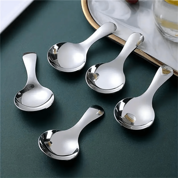 1/3/5/6pcs Stainless Steel Mini Ice Cream, Salt, Coffee Spoons - Multipurpose Dessert, Ice Cream, Coffee, Tea, Seasoning Spoons