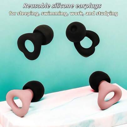 Tapones para los oídos de silicona suave a prueba de ruido, reutilizables para dormir, nadar, roncar, estudiar, conciertos de música, viajes al aire libre, trabajo industrial, regalos personalizados para el Día de la Madre, regalos de última hora, ideas para el Día de la Madre, regalos para el Domingo de la Madre, tarjetas hechas a mano para mamá, mejores regalos para el Día de la Madre por menos de $50