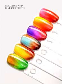 2026新款琥珀透明凝胶指甲油套装，12毫升。低调闪光玻璃底油，水晶猫眼凝胶指甲油。用途广泛，适合春夏使用。 - 彩色 - 查看 8