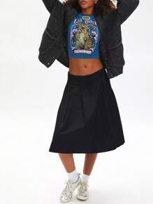 Women Tiger Print Baby Tees Y2k Vinatge Graphic Short Sleeve Crewneck Crop Tops Slim Fit T Shirts Summer Going Out Tops Tees For Streetwear Aesthetic Grunge Clothes - Màu xanh lam - Xem 3