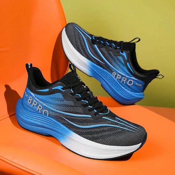 Tênis de corrida antiderrapantes para provas de educação física para homens do ensino fundamental 2025, tênis esportivos com placa de carbono ultraleve e absorção de impacto