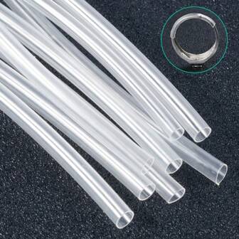 热缩管，环形保护垫可调节，透明保护套可调节环，防止刮伤衣服和头发