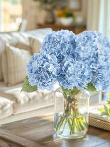 3/6/4/8PCS Artificial Hydrangea, Fake Hydrangea, Faux Plant, Spring Decoration, High-Quality Artificial Flower For DIY Wedding Bouquets, Parties, Home, Living Room, Kitchen, Garden, Hotel, Office, Study Room, Room Decor, Valentine's Day Gift,Teacher's Day,Nurse Gift,Fall Decor