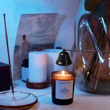 1PC/2pcs Long Handle Fire Extinguisher (22.5cm/8.86inch), Polished Stainless Steel Candle Wick Flamethrower For Safe Venting Of Candle Wick Flames, Black, Gold Candle Accessories. Suitable For Wedding Occasions, Holiday Decorations, Various Candle Fire Extinguishing Tools - Multicolor - View 1