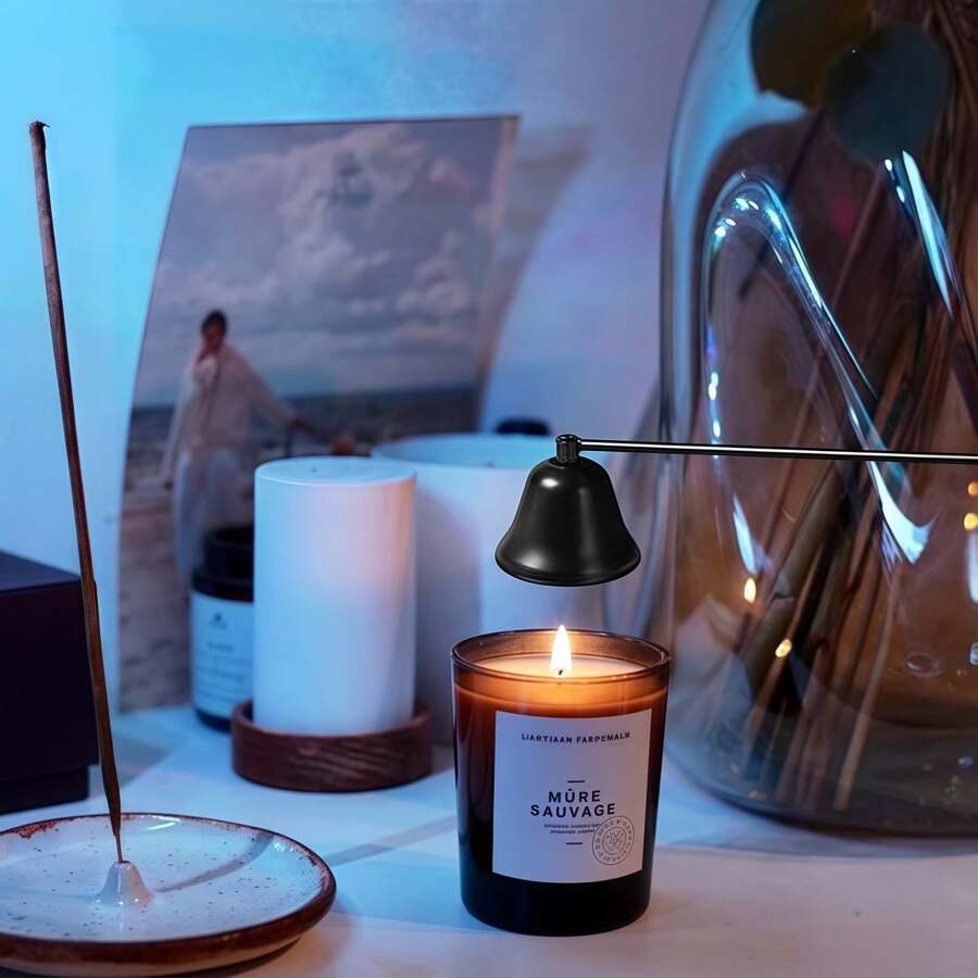 1PC/2pcs Long Handle Fire Extinguisher (22.5cm/8.86inch), Polished Stainless Steel Candle Wick Flamethrower For Safe Venting Of Candle Wick Flames, Black, Gold Candle Accessories. Suitable For Wedding Occasions, Holiday Decorations, Various Candle Fire Extinguishing Tools - Multicolor - View 1