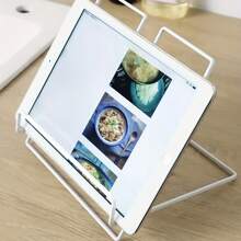 1pc Foldable Desktop Iron Art Book/Magazine/Cookbook Display Stand Rack