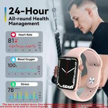 Microwear Unisex Sports Smart Watch, Multi-Function Smartwatch For Men Women With Wireless Call Receiver /Wireless Music, Multiple Sports Modes,Message Reminder, Sedentary Reminder,Pedometer,Suitable For Android And IPhone,Upgrade Version