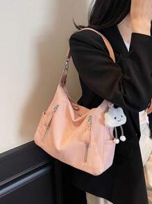 Sac à bandoulière grande capacité, de texture mate et polyvalent, à l'allure sophistiquée. Sac de plage, cabas de shopping surdimensionné