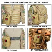 TACTICAL FIRST AID KIT - MOLLE COMPATIBLE FOR QUICK ACCESS IN AN EMERGENCY - Great For Outdoor Activities, Camping, Hunting, Hiking And Home Use!