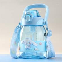 Miniso Cinnamoroll Water Bottle Cute Cartoon Portable Straw Cup With Strap Large Capacity Outdoor Sports Big Belly Cup Water Cup 1200ml/40.58oz - Blue - View 7