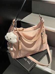 Sac à bandoulière grande capacité, de texture mate et polyvalent, à l'allure sophistiquée. Sac de plage, cabas de shopping surdimensionné