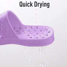 Shevalues Shower Shoes Women With Arch Support Quick Drying Pool Slides Lightweight Beach Sandals With Drain Holes - Purple - View 7