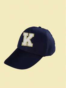 1pc A-Z Letter Kids Baseball Cap, Casual Solid Color Snapback Hip Hop Hat, Unisex Sun Protection - Multicolor - View 76