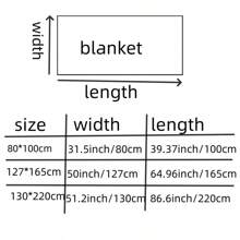 1 件针织毯子、舒适卧室装饰毯、沙发套、节日礼物 - 咖啡 - 查看 4