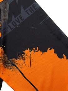 TELEYI MTB Jersey Downhill Racing T-Shirt For Cycling, Motorcycle, And Off-Road Biking, Long-Sleeve Sports Top.