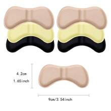 6 Pairs Butterfly & Crescent Shaped Heel Grips, Adjustable Cushion, Soft & Breathable Inserts For High Heels & Sports Shoes