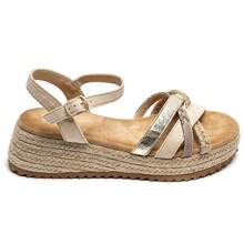 Compensación de sandalias en Corde avec Brides Croissées – Élégance et Confort pour l'Été - Beis - Ver 2