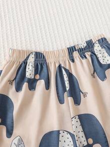 Summer Cartoon Cute Embroidery 2pcs/Set Boys Short Sleeve Casual Outfit