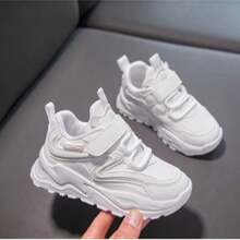 Zapatillas de tenis para niños y niñas de 6 a 18 años, cómodas, rosas, informales, de moda, cómodas, transpirables, de suela suave. - Blanco - Ver 7