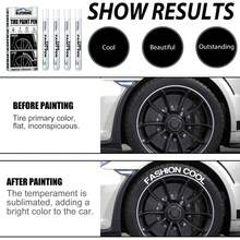 Tire Paint Pen Car Tire Letter Pen Decoration Modification Supplies Graffiti Tire Marking Pen - 1 - View 2