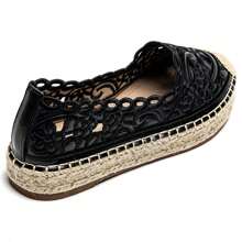 Lace Espadrilles – Bohemian Elegance For A Summer Style - Black - View 4