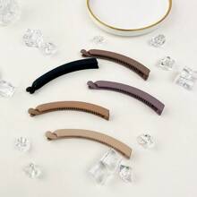 5 Stücke/2 Stücke/1 Stück elegante einfarbige Bananen Haarclips, Hochsteckfrisur Fixator, Twist Klauen, große matte Bananen Haarclips, rutschfeste Haarclips, Dutt Maker, minimalistisch leichte Kunststoff Bananen Haarclips, für den täglichen Gebrauch, starke Pferdeschwanz Fixierung, geeignet für dickes, dünnes, lockiges Haar, zum Tragen, für Partys, Arbeit, Reisen, Badezimmer, ideales Geschenk für Familie und Freunde, Valentinstag, Geburtstag, Neujahr, Partyartikel Rückkehr zur Schule