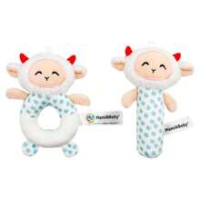 Baby Toys Crinkle Paper BB Stick Round Rattle Baby Soother Round Rattle Cartoon Animal Grab Stick, Suitable For 0-3 Years Old Babies