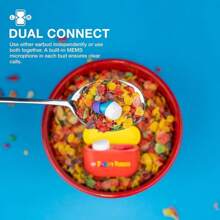 JLab X Fruity Pebbles Go Air Po.P True Wireless Bluetooth Earbuds, Charging Case, IPX4 Sweatproof, 3 EQ Sound Settings, For IPhone/Android, Headphone Audio Cable - 水果鵝卵石 - 查看 4