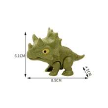 Juguete para dedos de dinosaurio, diseño creativo en miniatura de estilo jurásico, material ABS no tóxico, se puede usar como un juguete interactivo entre padres e hijos, también se puede usar como decoración de la fiesta del Jurásico o como pequeños regalos, premios en el aula, puntos para comprar artículos - Multicolor - Ver 8