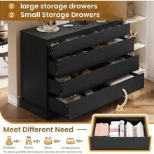 8 Drawers Bedroom Dresser, White Large Double Dressers, Modern Chest Of Drawers Storage Organizer For Bedroom, Living Room, Entryway, Dimensions 51.6''L X 15.7''D X 37.7''H