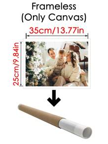 1Pc Custom Picture Print On Canvas With DIY Frame,Suitable For Wall Decoration Wedding Or Home Decor Gift For Friends And Family Customize Pictures Of People Scenery Lovely Pets And Daily Life. Anniversary Of Friends, Valentine's Day, Mother's Day, Birthday, Children's Day, Unique Ideal Gifts For Her Boyfriend,Girlfriend For Valentine's Day,For Anniversaries,For Weddings Living Room,Home