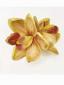 1 Pc Women's Oversized Tropical Flower Hair Clip, Boho Style Faux Orchid Alligator Hair Clip Hair Accessory For Beach, Travel, Vacation, Everyday Outfit, Bangs Clip, Can Be Used To Decorate Dresses And Bags Claw Clips Hair Claws Hair Barrettes, School Stuff
