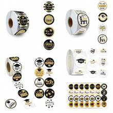 2025 Graduation Stickers, 2025 Graduation Labels, Round Adhesive Stickers, Gift Packaging Bag Labels, Gift Tags, Graduation Congratulations Stickers, Graduation Decorative Stickers, Sealing Stickers, Self-Adhesive, Class Of 2025, Envelopes, Graduation Cards, Graduation Cap Stickers, Graduation Ceremony & Party Decorations, Graduation Gifts, Holiday Decorations, 2.5cm/3.5cm