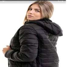 WOMEN'S GOMINHO PUFFER WATERPROOF COAT JACKET WITH HOOD, LIGHTWEIGHT, VERSATILE AND COMFORTABLE FOR ALL OCCASIONS - 黑色 - 查看 4