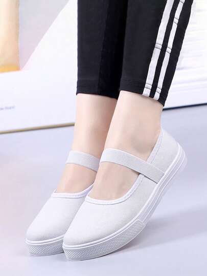 Wiosenne i jesienne damskie proste i miękkie podeszwy, lekkie, oddychające, wygodne i antypoślizgowe, łatwe i wygodne do chodzenia, buty do tańca kwadratowego, buty robocze do sprzątania hotelu, buty do chodzenia po parku