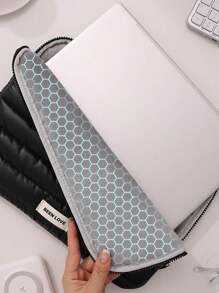 1pc Personalized Fashion Lightweight Handbag Inner Liner, Custom Embroidered Laptop/Tablet Sleeve Compatible With IPad, 13/14 Inch Notebook, Highly Attractive Portable Computer Bag, Suitable For Daily Carry And Gifting Compatible With Macbook