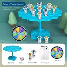 1 Set Frog Balance Tree Game, Multiplayer Tabletop Game, Frog Stacking Toys, Board Game, Party Interactive Toy