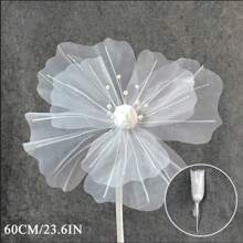 رمضان زينة رمضان زهور الخشخاش الحريرية الاصطناعية للعرض ، ترتيب الزهور للديكور المنزلي والخارجي، ديكور كبير، عيد الحب، هدية