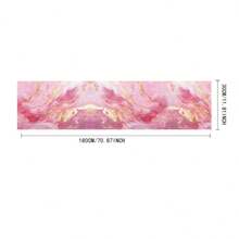 1pc/5pcs/7pcs, Home Decor, Elegant Pink Marble Print Table Runners - Polyester, Rectangular, Suitable For Home & Kitchen Decor, Perfect For Party & Holiday, Marble Print, Table Runners