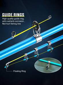 SOUGAYILANG Basic/Lightweight And Portable Complete Fishing Rod Kit – Telescopic 1.8M/5.9FT Rod, Spinning Reel & Accessories – Ideal For Beginner & Pro Anglers - Multicolor - View 5