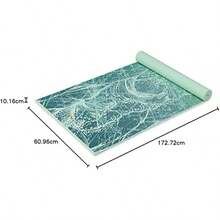 Alfombrilla de yoga con estampado antideslizante para todo tipo de yoga, pilates y ejercicios de piso - Susurro giratorio - Ver 6