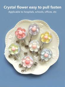 1pc Crystal Flower Expandable Clasp