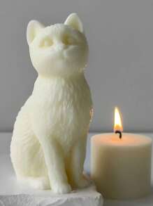 Sitting, Reclining Cat-Shaped Mold, Lifelike 3D Feline Silicone Molds, Easy To Disassemble & Clean, Support Batch Replication For Candles, Compatible With Plaster Sculpture & Creative Painting, Inspiration For DIY Enthusiasts, Decor For Garden, Aquarium, Office, Bedroom & Entryway