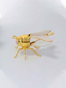 1 套全新镶有水钻的闪亮蜜蜂形奶油罐和小宠物动物风格糖罐，实用装饰品，适用于各种场景、厨房、圣诞礼物 - S - 查看 4